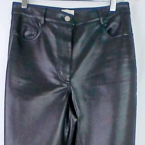 Wilfred The Melina™ Pant SZ 6 High-waisted Vegan Leather pants Black - Picture 3 of 5